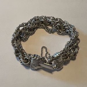 Vintage Goldette silver tone bracelet